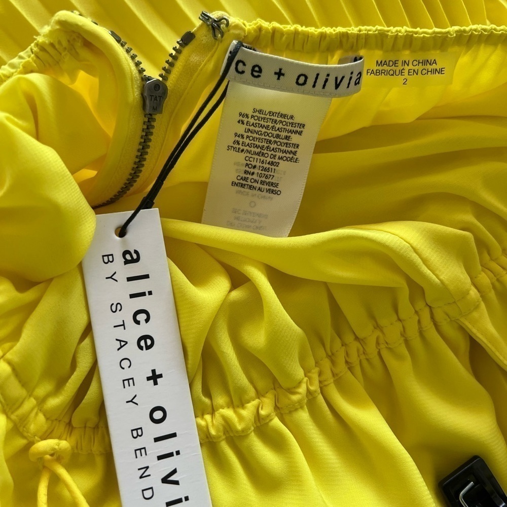 ALICE + OLIVIA Adalyn Pleated Halter Jumpsuit - Picture 5 of 13